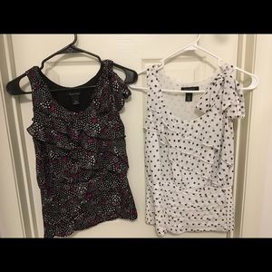 2 WHBM Ruffle Tops - XS